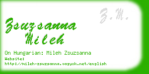 zsuzsanna mileh business card